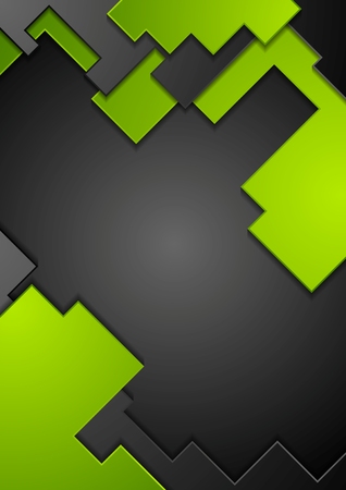 Green black contrast technology background. Vector designのイラスト素材