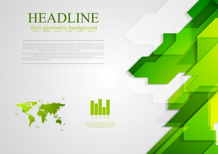 Abstract green hi-tech bright background. Vector designのイラスト素材
