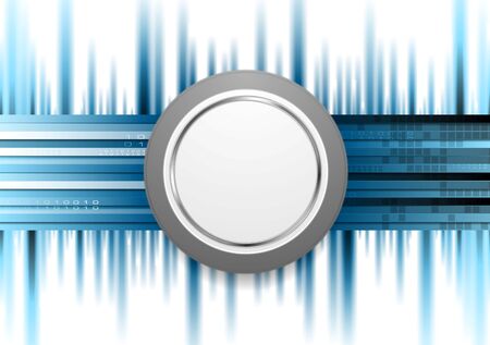 Blue technology background with grey circle. Vector designのイラスト素材
