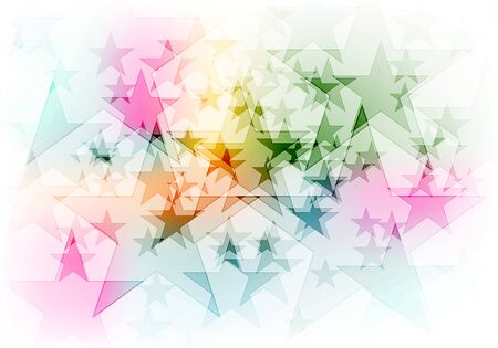 Vibrant colorful shiny stars backgroundのイラスト素材