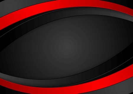 Dark wavy corporate abstract background. Vector designのイラスト素材