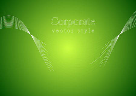 Concept green art background with torn waves. Vector designのイラスト素材