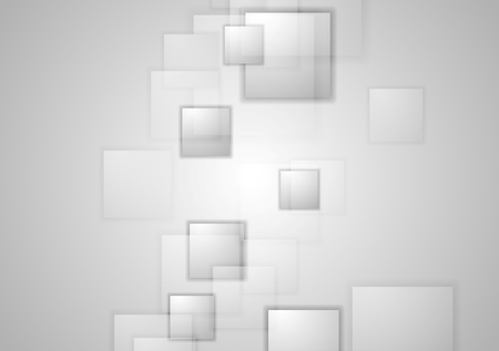 Abstract grey squares tech vector backgroundのイラスト素材