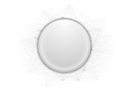 Abstract grey circle and lines. Vector backgroundのイラスト素材