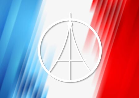 Pray for Paris. French flag colors vector backgroundのイラスト素材