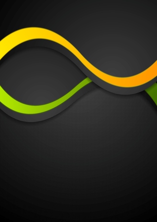 Contrast abstract wavy background. のイラスト素材