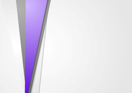 Modern brochure design with purple color stripe. Vector corporate style abstract grey backgroundのイラスト素材