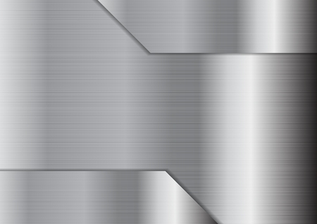 Abstract grey metallic texture background. Silver technology vector graphic designのイラスト素材