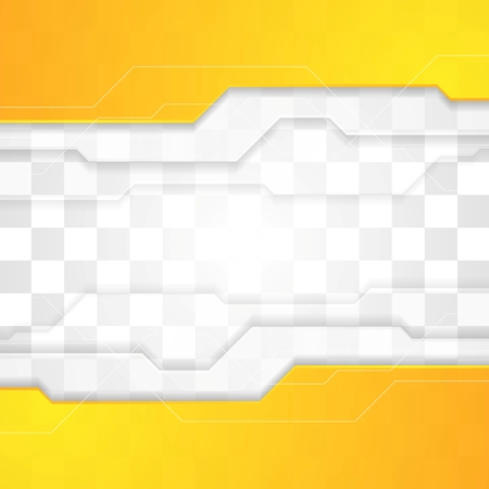 Bright orange technology corporate transparent illustration.のイラスト素材