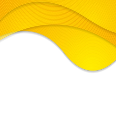 Orange corporate wavy background. Vector waves bright graphic designのイラスト素材