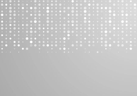 Shiny light grey circles tech abstract pattern. Vector illustration, flyer brochure graphic design, web technology templateのイラスト素材