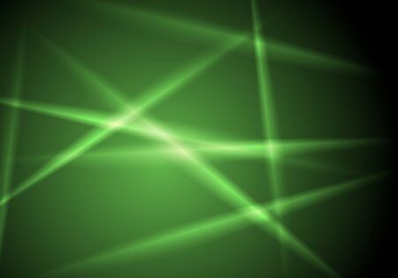 Abstract shiny green glowing stripes layout design. Vector lines background illustrationのイラスト素材