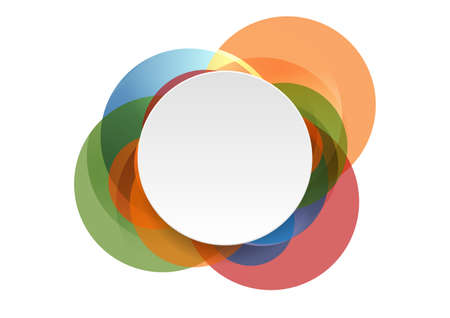 Abstract shiny colorful circles corporate background. Vector designのイラスト素材