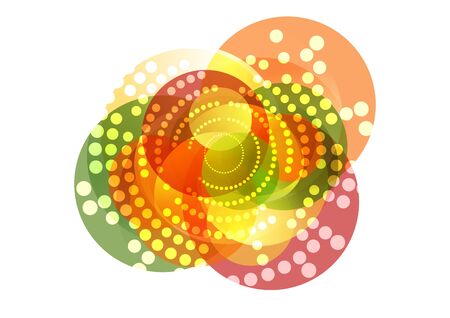 Shiny sparkling graphic design with circles. Vector backgroundのイラスト素材
