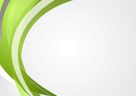 Abstract green corporate waves vector backgroundのイラスト素材