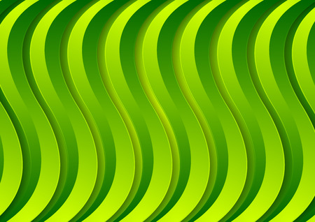 Abstract corporate green material waves background. Vector designのイラスト素材