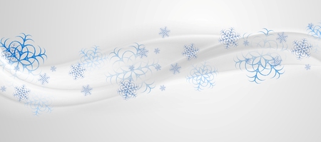 Abstract grey blue wavy Christmas background. Vector illustrationのイラスト素材
