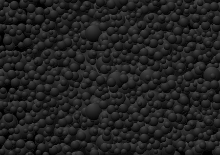 Black abstract circles vector graphic design backgroundのイラスト素材
