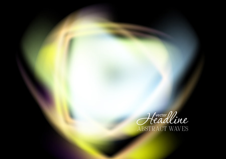 Dark glowing abstraction decoration design. Vector backgroundのイラスト素材