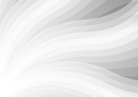 Abstract grey white wavy pattern background. Vector illustration light design templateのイラスト素材