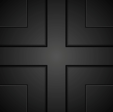 Black abstract design illustration, vector modern backgroundのイラスト素材