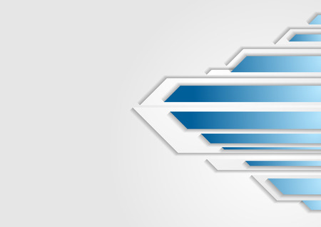 Abstract tech geometric modern background. Blue corporate designのイラスト素材