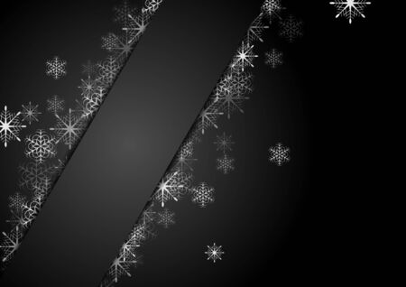 Silver grey snowflakes Christmas corporate background. Vector greeting card designのイラスト素材