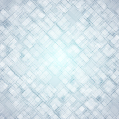 Abstract tech geometric squares background. Light blue vector designのイラスト素材