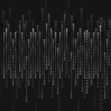 Abstract black halftone circles background. Vector design templateのイラスト素材