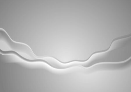 Abstract grey wavy gradient corporate background. Vector designのイラスト素材