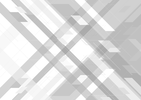 Abstract grey tech geometric corporate design backgroundのイラスト素材