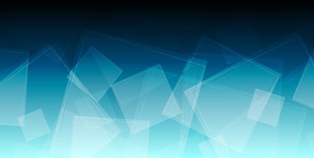 Blue abstract geometric tech squares design.のイラスト素材