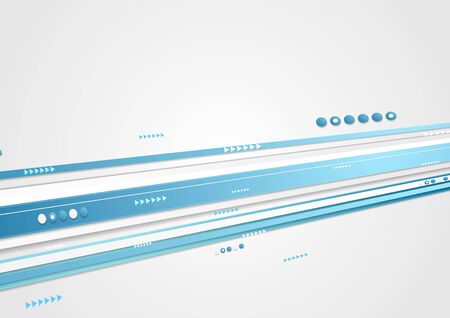 Blue tech corporate motion background with arrows. Vector graphic designのイラスト素材