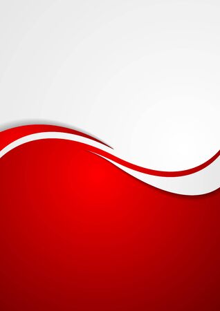Corporate background flyer with waves. Vector illustrationのイラスト素材