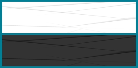 Abstract corporate vector black and white stripes minimal bannersのイラスト素材