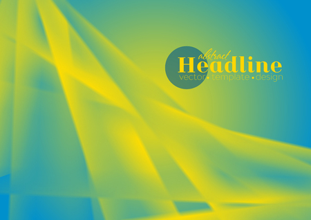 Abstract blue and yellow background with stripes. Vector designのイラスト素材