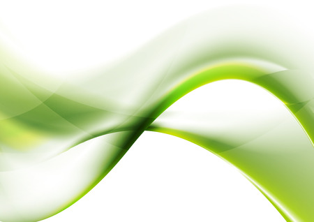 Green smooth abstract waves vector modern backgroundのイラスト素材