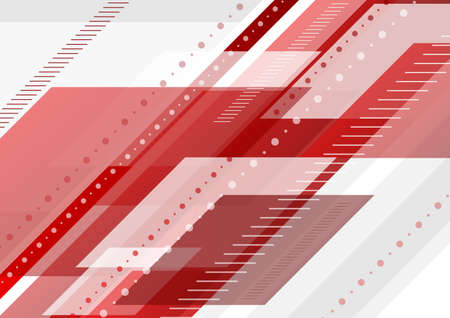 Red and grey tech minimal abstract background.のイラスト素材