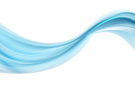 Bright blue smooth abstract wavy background.のイラスト素材