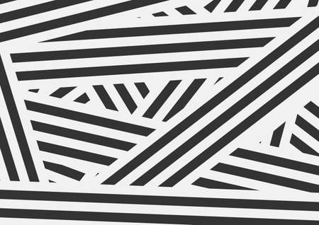 Black and white contrast stripes abstract background. Vector design templateのイラスト素材