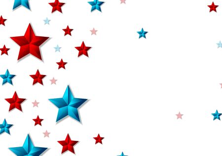 Red and blue shiny stars abstract vector backgroundのイラスト素材