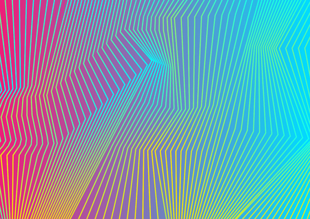 Colorful curved lines pattern design. Abstract futuristic vector background