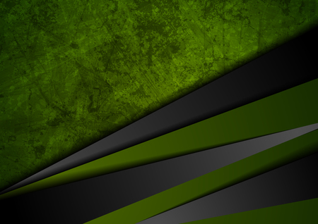 Grunge tech material contrast green and black corporate texture background.のイラスト素材