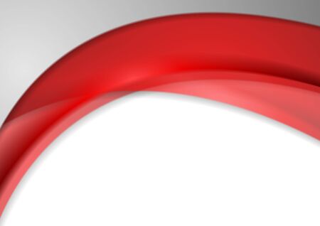 Abstract bright red transparent waves template background. Modern vector graphic design.のイラスト素材