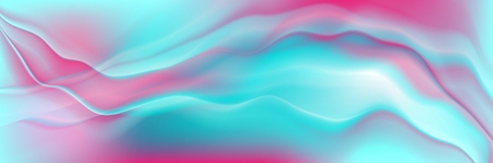 Holographic foil neon trend wavy abstract vector backgroundのイラスト素材