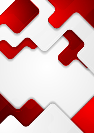 Red and grey abstract modern corporate background. Tech geometric vector designのイラスト素材