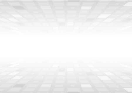 Light grey squares abstract technology background. Perspective horizon vector designのイラスト素材