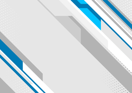 Blue and grey geometric minimal tech background. Vector designのイラスト素材