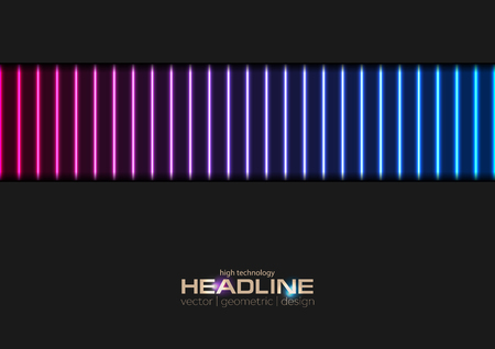 Blue and ultraviolet neon laser lines abstractのイラスト素材