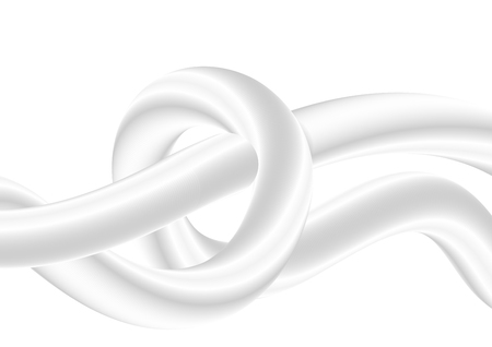 Abstract grey and white 3d liquid waves vector backgroundのイラスト素材